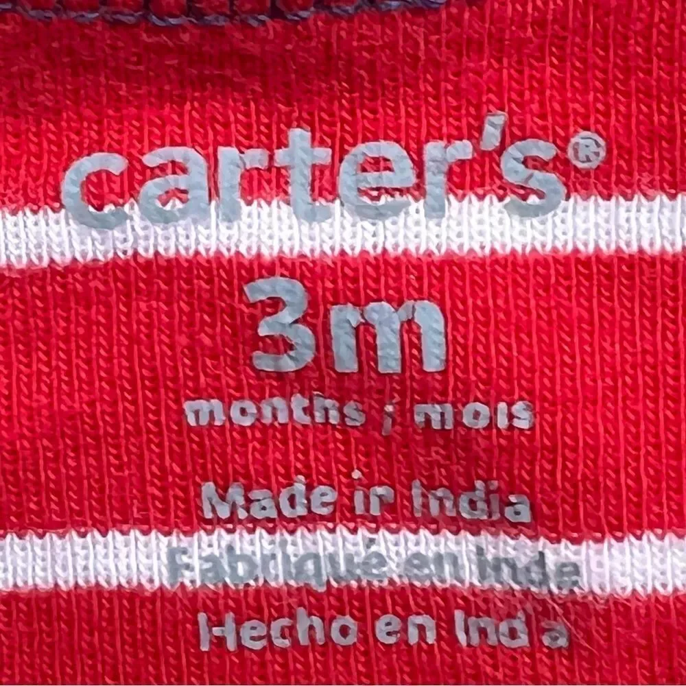 Carter’s BUNDLE OF 4 Baby Boy Multi-Size One Piece Pajamas. 3, 6, & 9 Months.